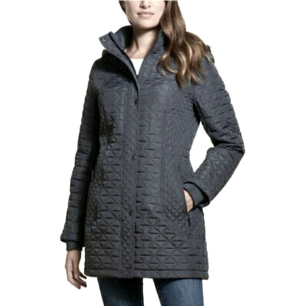 Weatherproof Hooded Quilted Jacket sz Med